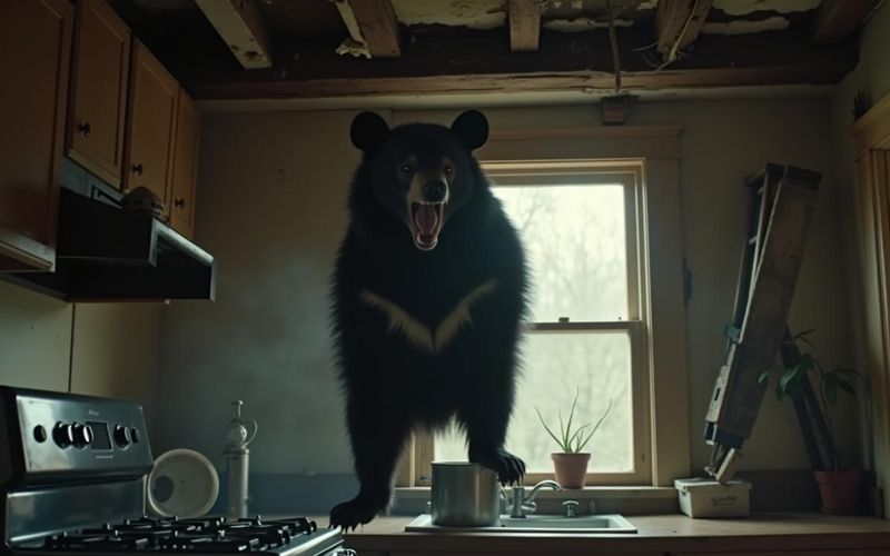 Kentucky Black Bear's Astonishing Ceiling Descent Befuddles Residents