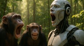 Chimpanzees Vulnerable to Contagious Yawns from 'Human' Androids