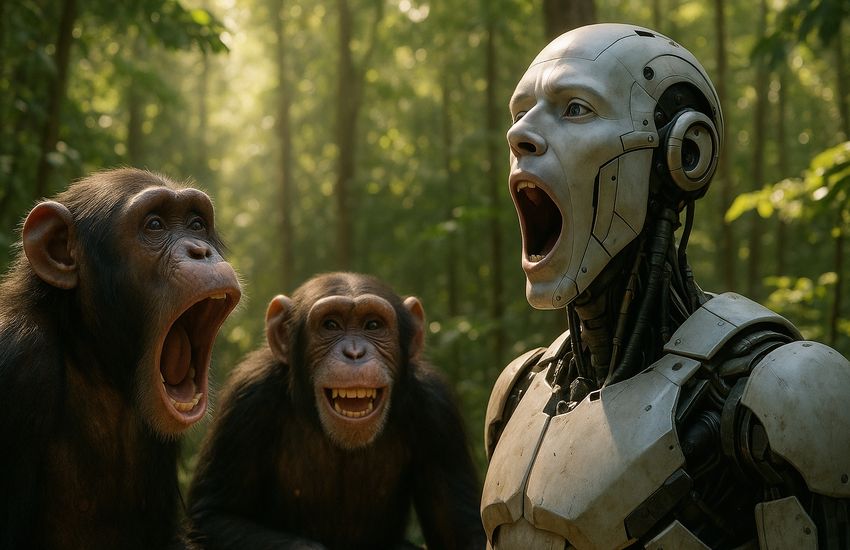 Chimpanzees Vulnerable to Contagious Yawns from 'Human' Androids