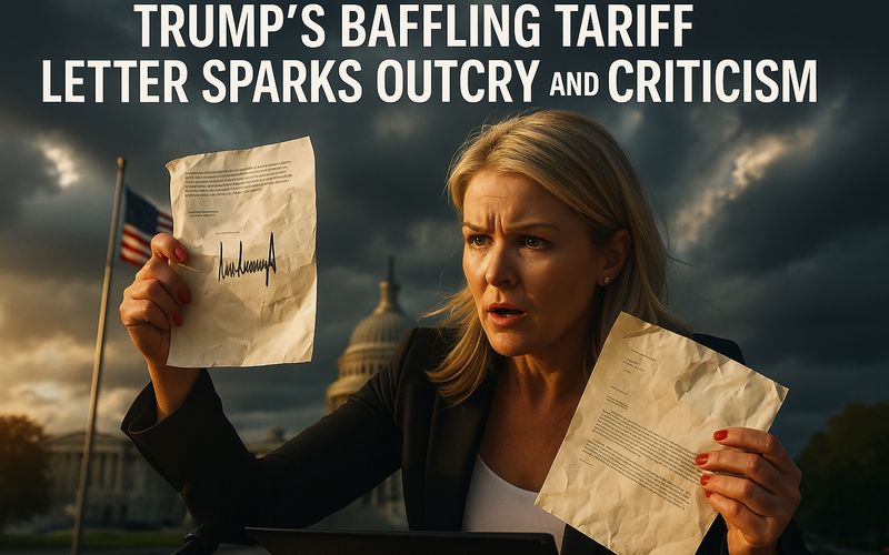 Trump's Baffling Tariff Letter Sparks Outcry and Criticism