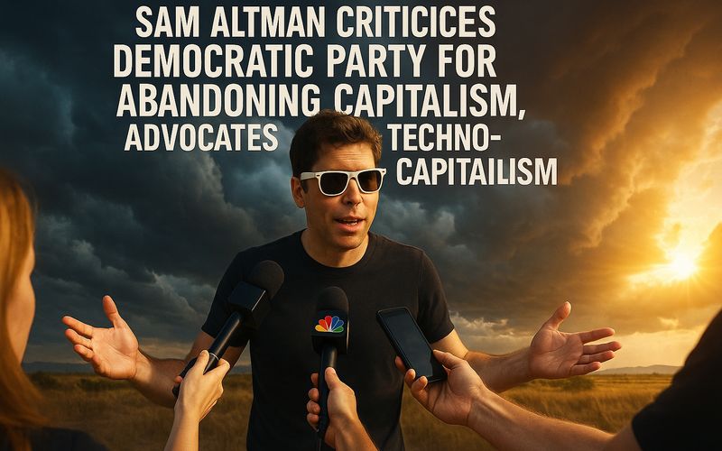 Sam Altman Criticizes Democratic Party for Abandoning Capitalism, Advocates for Techno-Capitalism