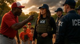 Baseball Coach Confronts ICE Agents Questioning Kids at Riverside Park