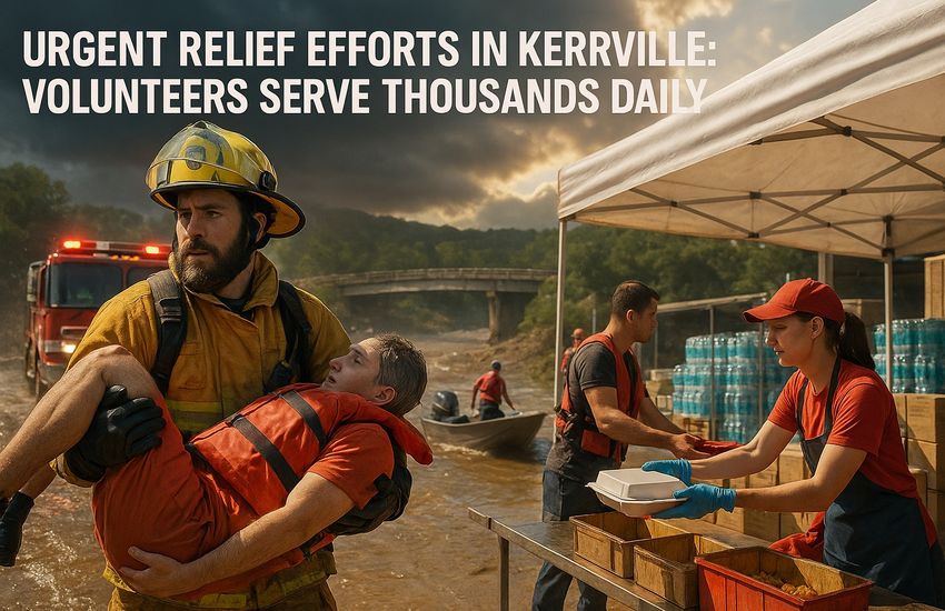 Urgent Relief Efforts in Kerrville: Volunteers Serve Thousands Daily