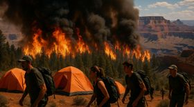 Evacuations Underway at Grand Canyon’s North Rim Due to Escalating White Sage Fire