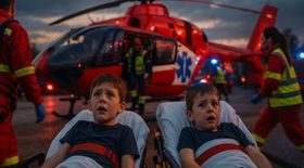 Two Young Boys Airlifted After Harrowing Truck Incident