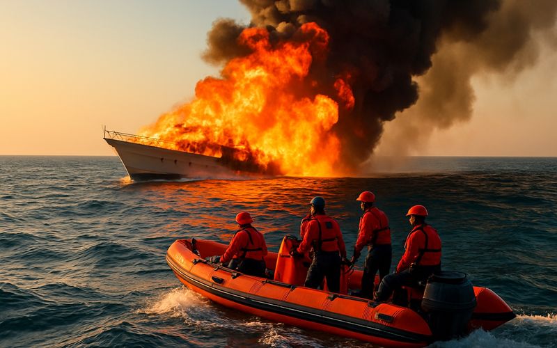 Two Rescued as Boat Inferno Turns Fatal Offshore California
