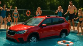 SUV Careens Into Pool at Massachusetts Campground, Just Missing Swimmers