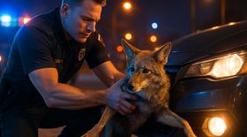Coyote ‘Wile E.’ Rescued From Car Bumper After Being Struck, Now Recovering