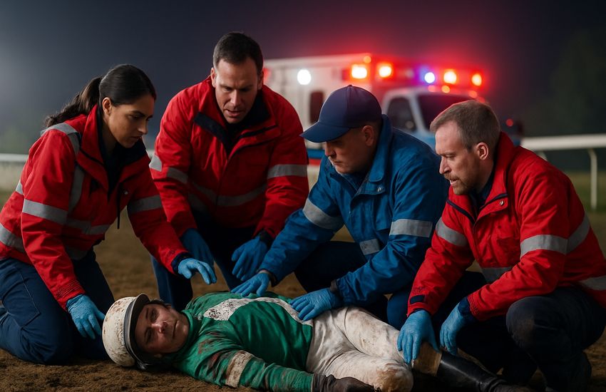 Alarm and Concerns as Jockey Tyler Conner Airlifted Following Serious Fall
