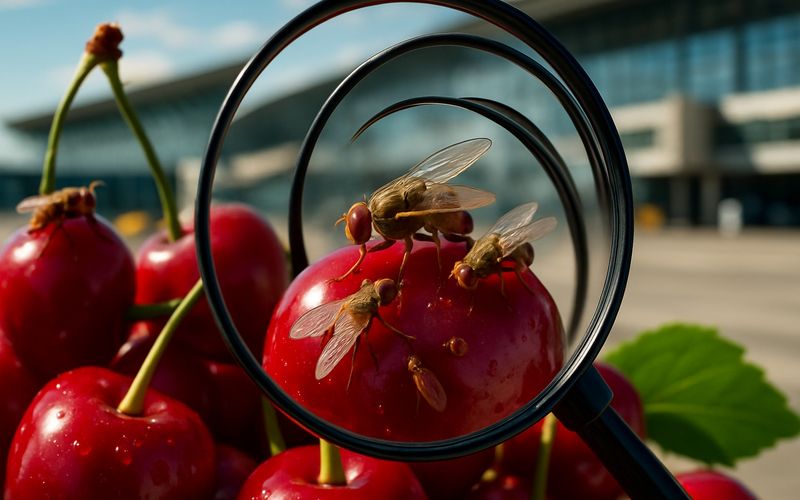Urgent Alert: Infestation of European Fruit Flies Found in Cherries at Detroit Airport