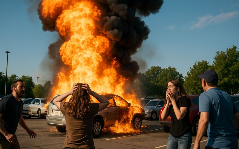 Accidental Vehicle Explosion in Virginia Parking Lot: Alarming Details
