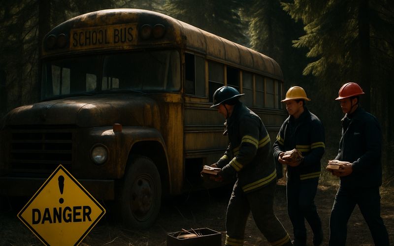 50 Pounds of Dangerous Dynamite Discovered in Abandoned Alaska School Bus