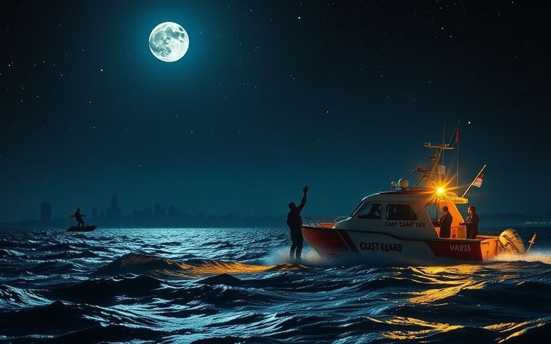 Midnight Rescue: Two Missing Boaters Found After Night at Sea