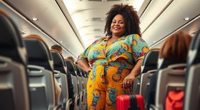 Plus-Size Travel Influencer Challenges Norms on Booking Extra Seat