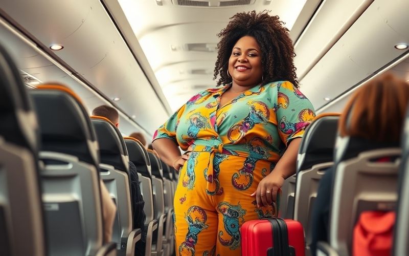 Plus-Size Travel Influencer Challenges Norms on Booking Extra Seat