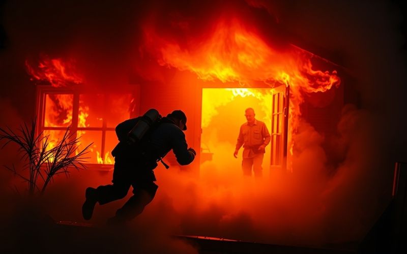 Florida Police Officers Rescue Man From Burning House